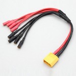 XT60 to 4 X 3.5mm bullet Power Breakout Cable