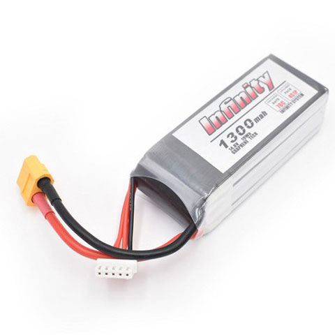 Infinity 1300mah 14.8V 70C 4S1P Lipo Battery